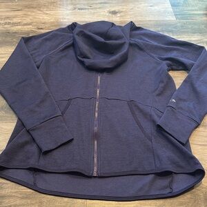 Purple hooded champion sweatshirt